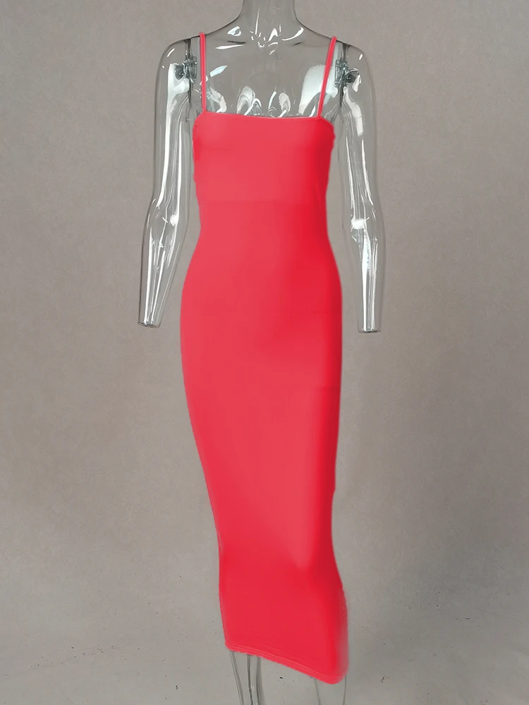 JZ461 New Summer Women's Dress Long Sling Dresses Club Sexy Suspender Dress