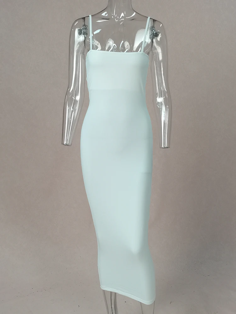 JZ461 New Summer Women's Dress Long Sling Dresses Club Sexy Suspender Dress