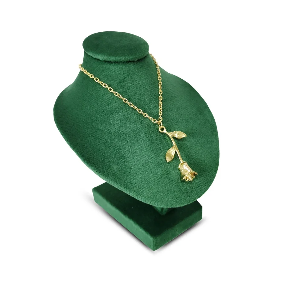 Miniature Mannequin Necklace Pendant Display Stand Choker Beads Chain Organizer Neck Portrait Neck Model Stand 5 colors