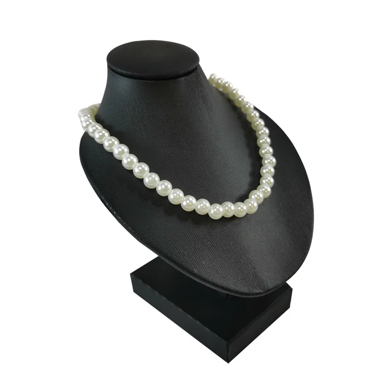Miniature Mannequin Necklace Pendant Display Stand Choker Beads Chain Organizer Neck Portrait Neck Model Stand 5 colors