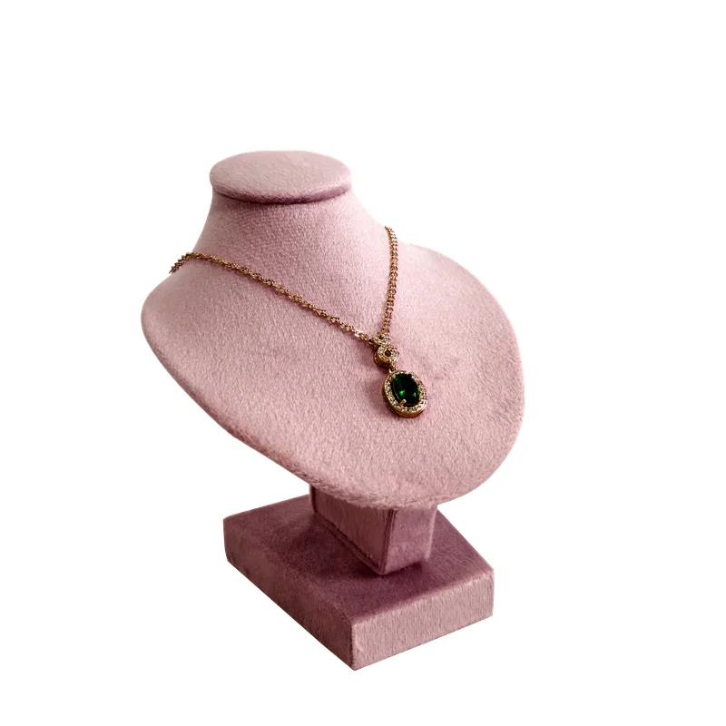 Miniature Mannequin Necklace Pendant Display Stand Choker Beads Chain Organizer Neck Portrait Neck Model Stand 5 colors