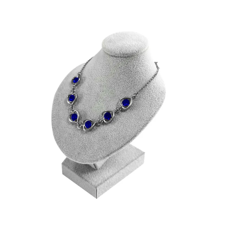 Miniature Mannequin Necklace Pendant Display Stand Choker Beads Chain Organizer Neck Portrait Neck Model Stand 5 colors