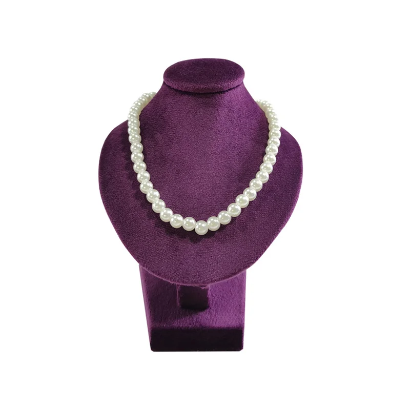 Miniature Mannequin Necklace Pendant Display Stand Choker Beads Chain Organizer Neck Portrait Neck Model Stand 5 colors