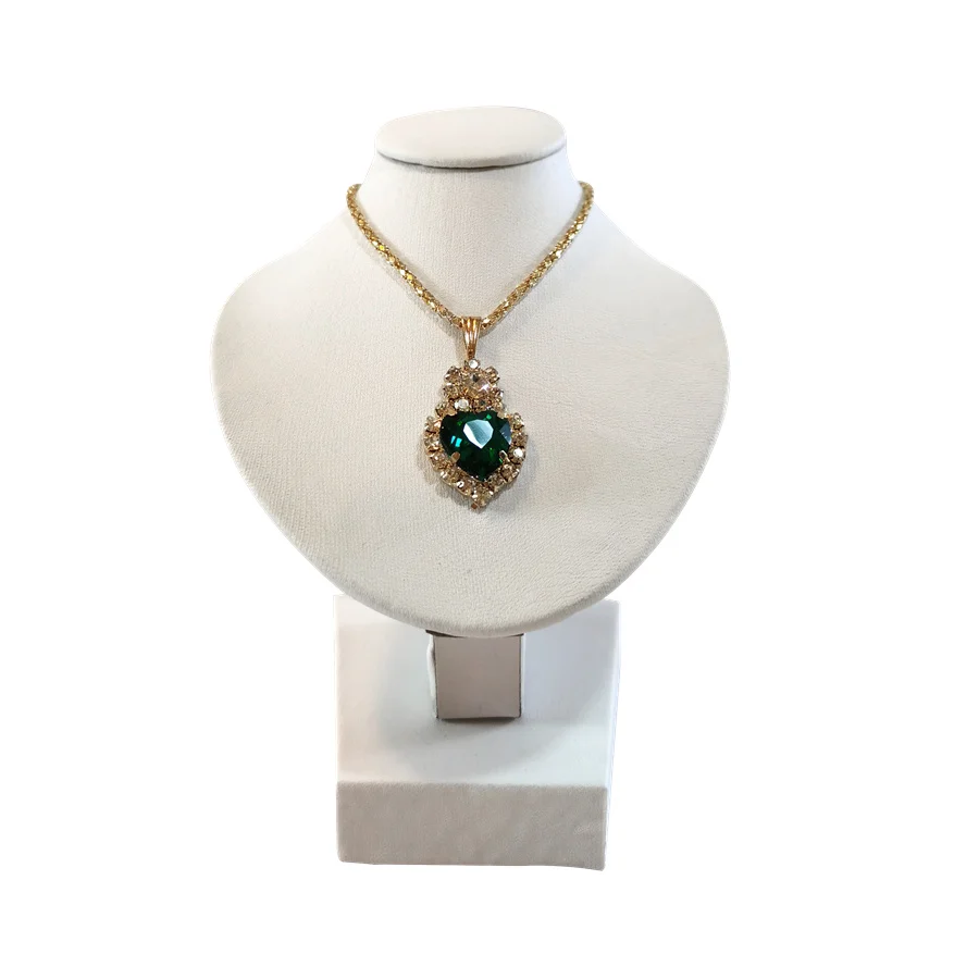 Miniature Mannequin Necklace Pendant Display Stand Choker Beads Chain Organizer Neck Portrait Neck Model Stand 5 colors