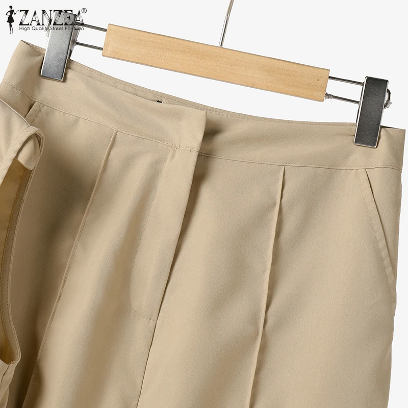Elegant Chic Women's 2 Pieces Sets ZANZEA Woman 2025 Fashion Sleeveless Tops and Wide-Leg Pants Suits Outfit Minimalist Clothes