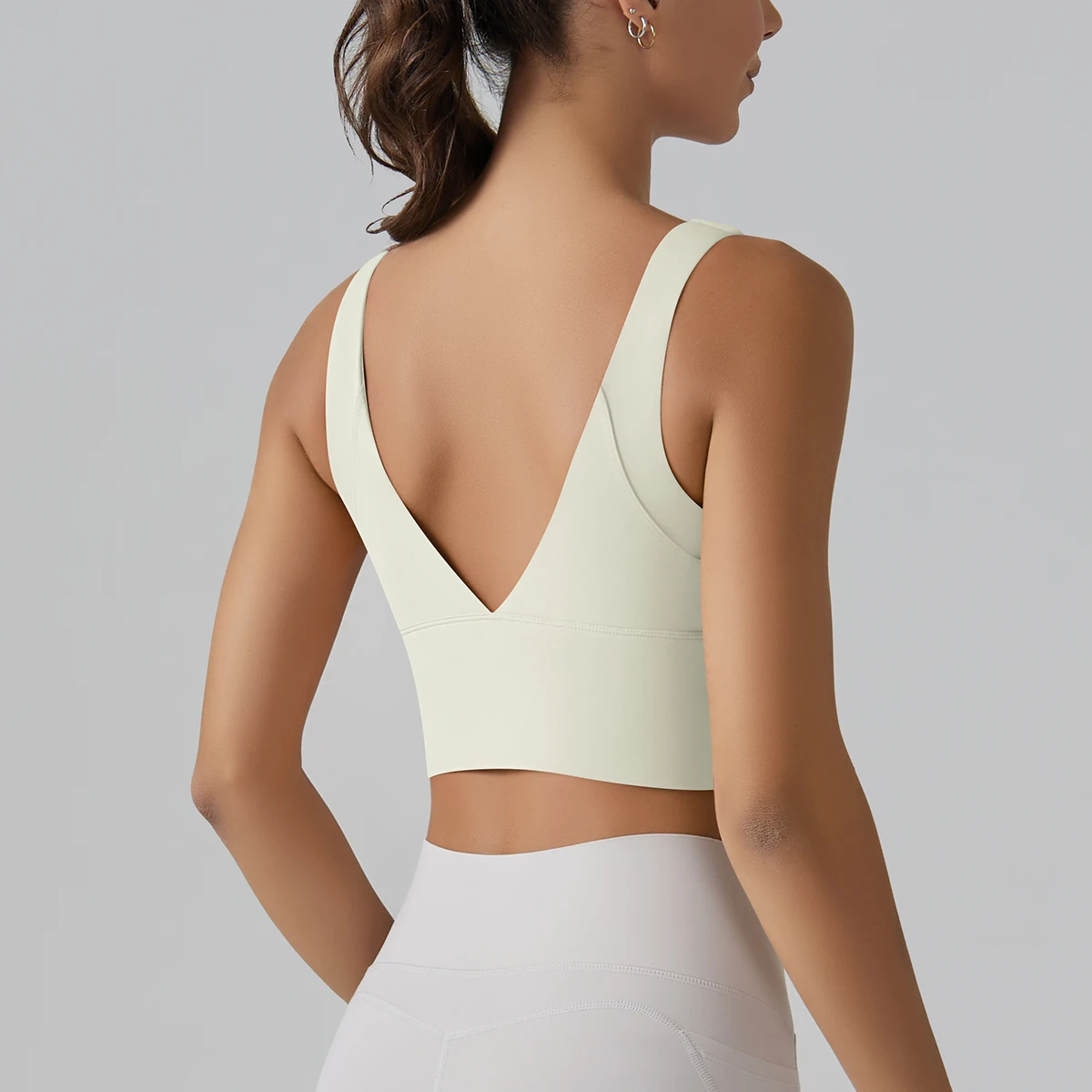 Yoga Bra Underwear Women Summer Shockproof Bra Beautiful Back Sports Running External Wear Training Fitness Yoga Tank Top Bra