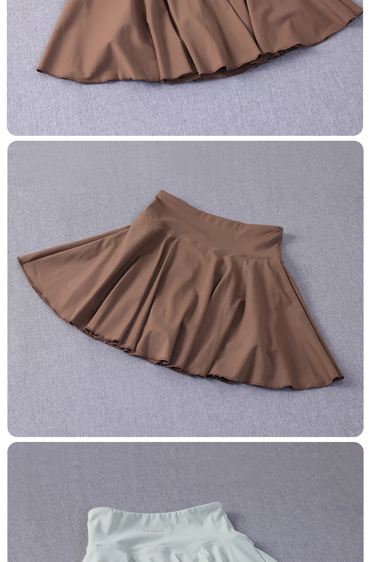 Yoga Wear Athletic Skorts Running Workout Sports Skirts High Waisted Pleated Tennis Skirt for Women