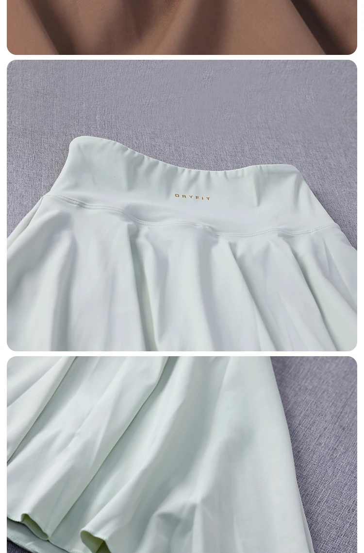 Yoga Wear Athletic Skorts Running Workout Sports Skirts High Waisted Pleated Tennis Skirt for Women