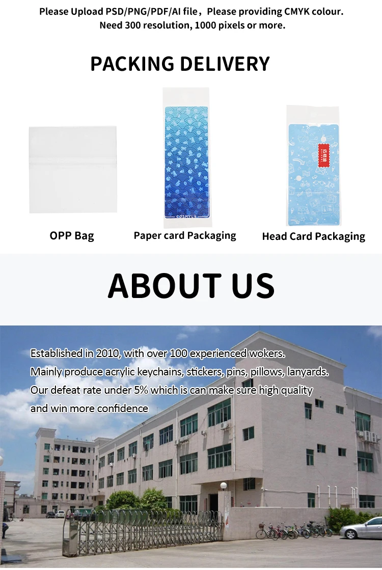 Custom Keychains Cartoon Llavero Photo Customized Anime Transparent Charm Hologram Clear Acrylic Personalized Key Rings for Gift