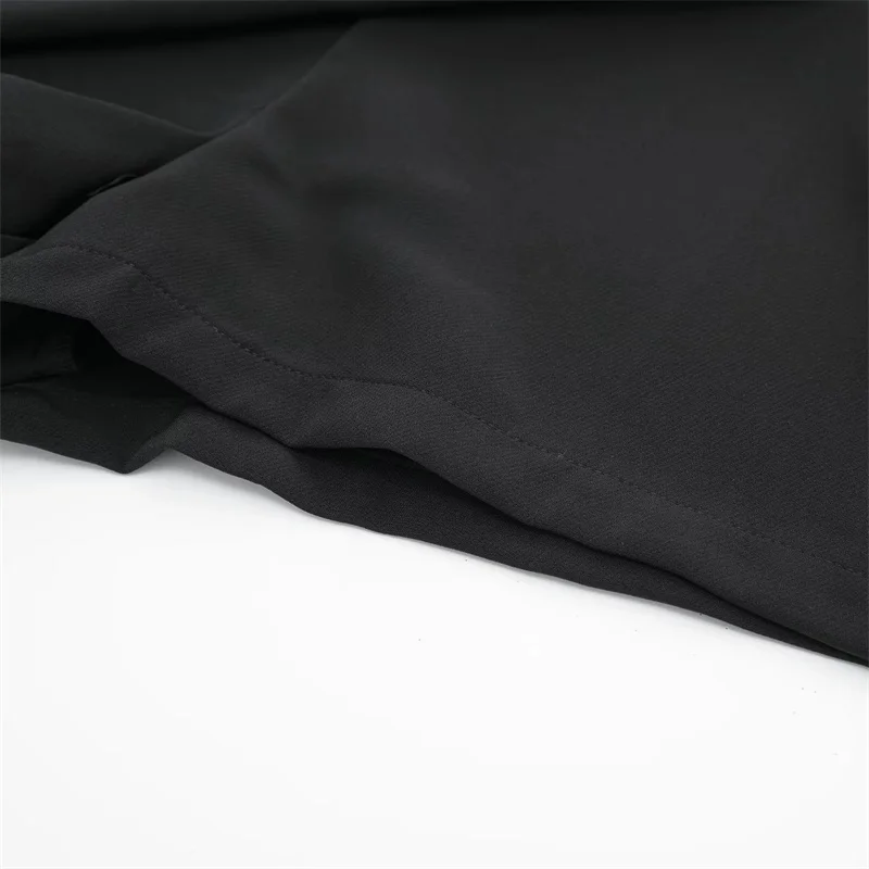 MUJER 2025 Asymmetric Skort For Women Black High Waist Mini Skirt Shorts Women Casual Bermuda Shorts Woman Summer Skirt Shorts