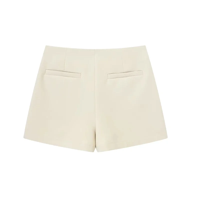 MUJER 2025 Asymmetric Skort For Women Black High Waist Mini Skirt Shorts Women Casual Bermuda Shorts Woman Summer Skirt Shorts