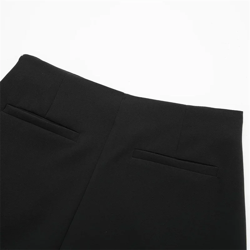 MUJER 2025 Asymmetric Skort For Women Black High Waist Mini Skirt Shorts Women Casual Bermuda Shorts Woman Summer Skirt Shorts