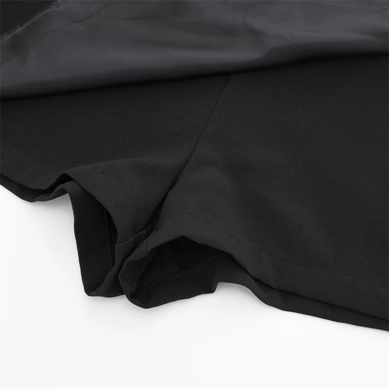 MUJER 2025 Asymmetric Skort For Women Black High Waist Mini Skirt Shorts Women Casual Bermuda Shorts Woman Summer Skirt Shorts