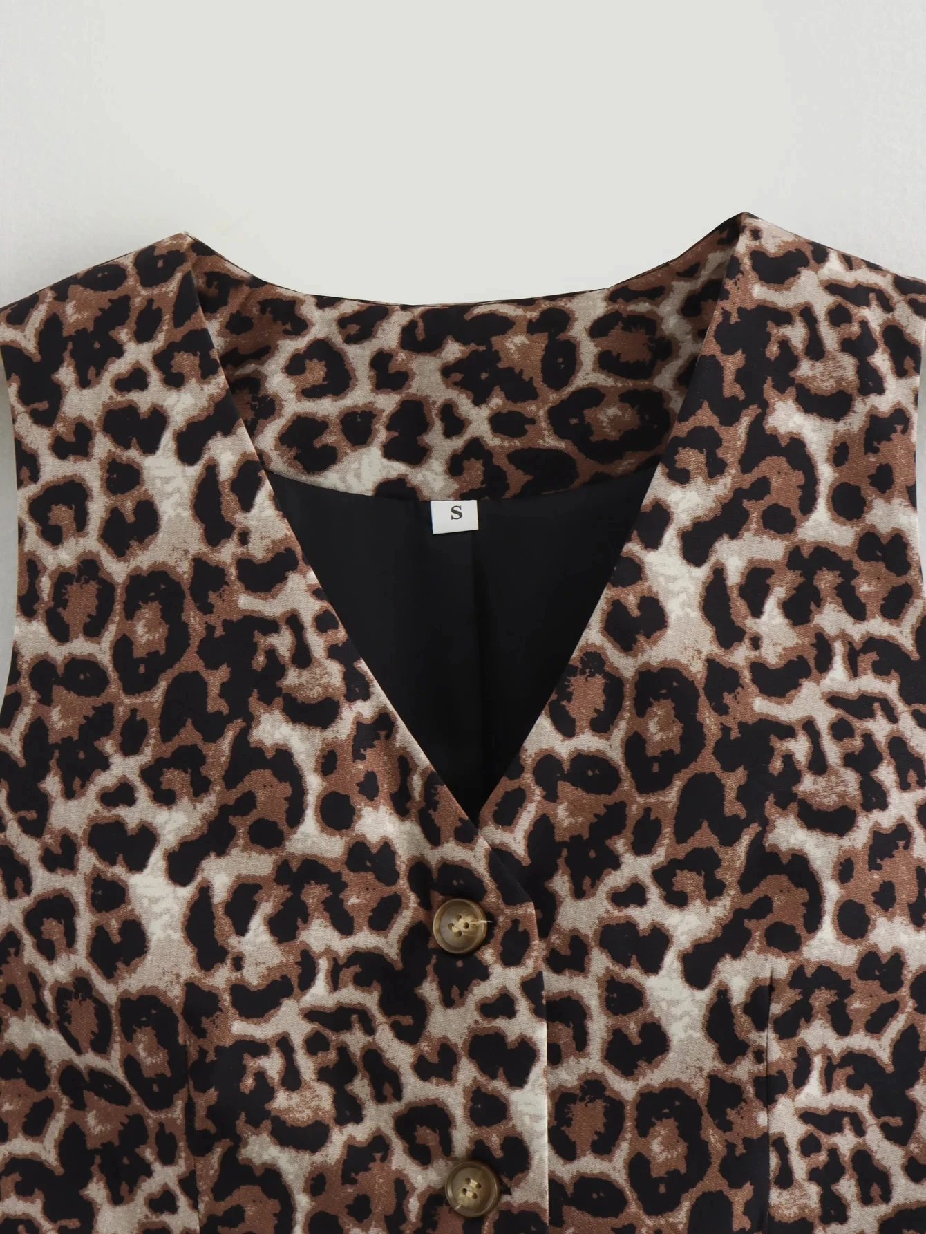 Women's Vest 2025 Fashion Leopard Summer V-Neck Single-breasted Vest Top Ladies Casual Cropped Sleeveless Coat New In Vests