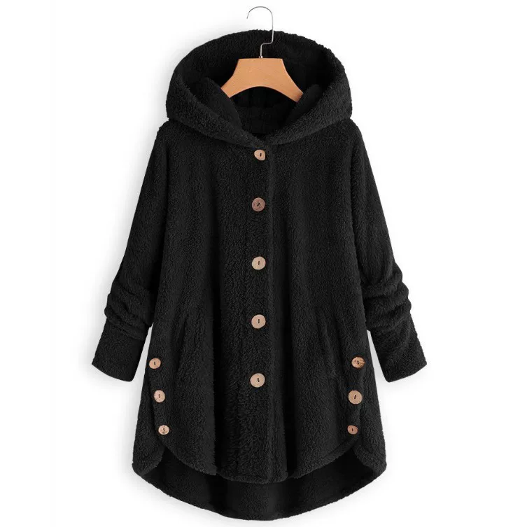 Fashion Trend Autumn and Winter Press-pleated Printed Turn-collar Long-sleeved Shirt Two-piece Furry Coat