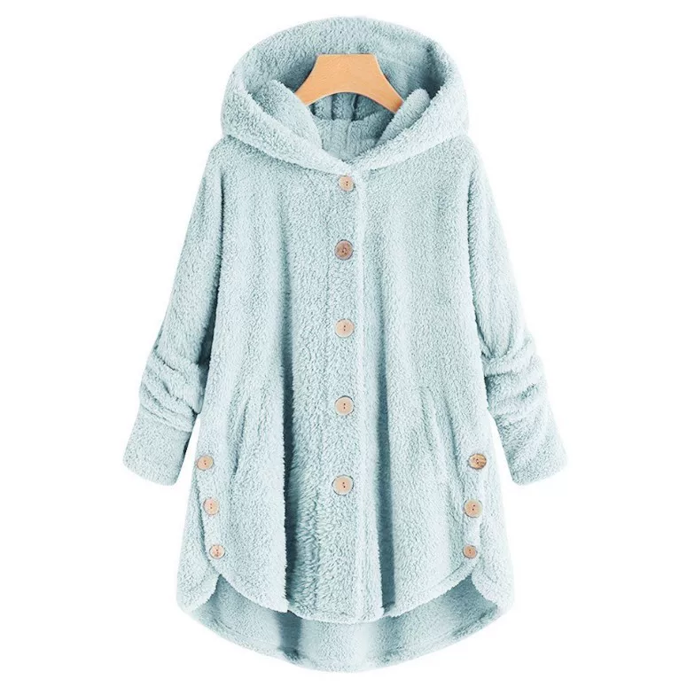 Fashion Trend Autumn and Winter Press-pleated Printed Turn-collar Long-sleeved Shirt Two-piece Furry Coat