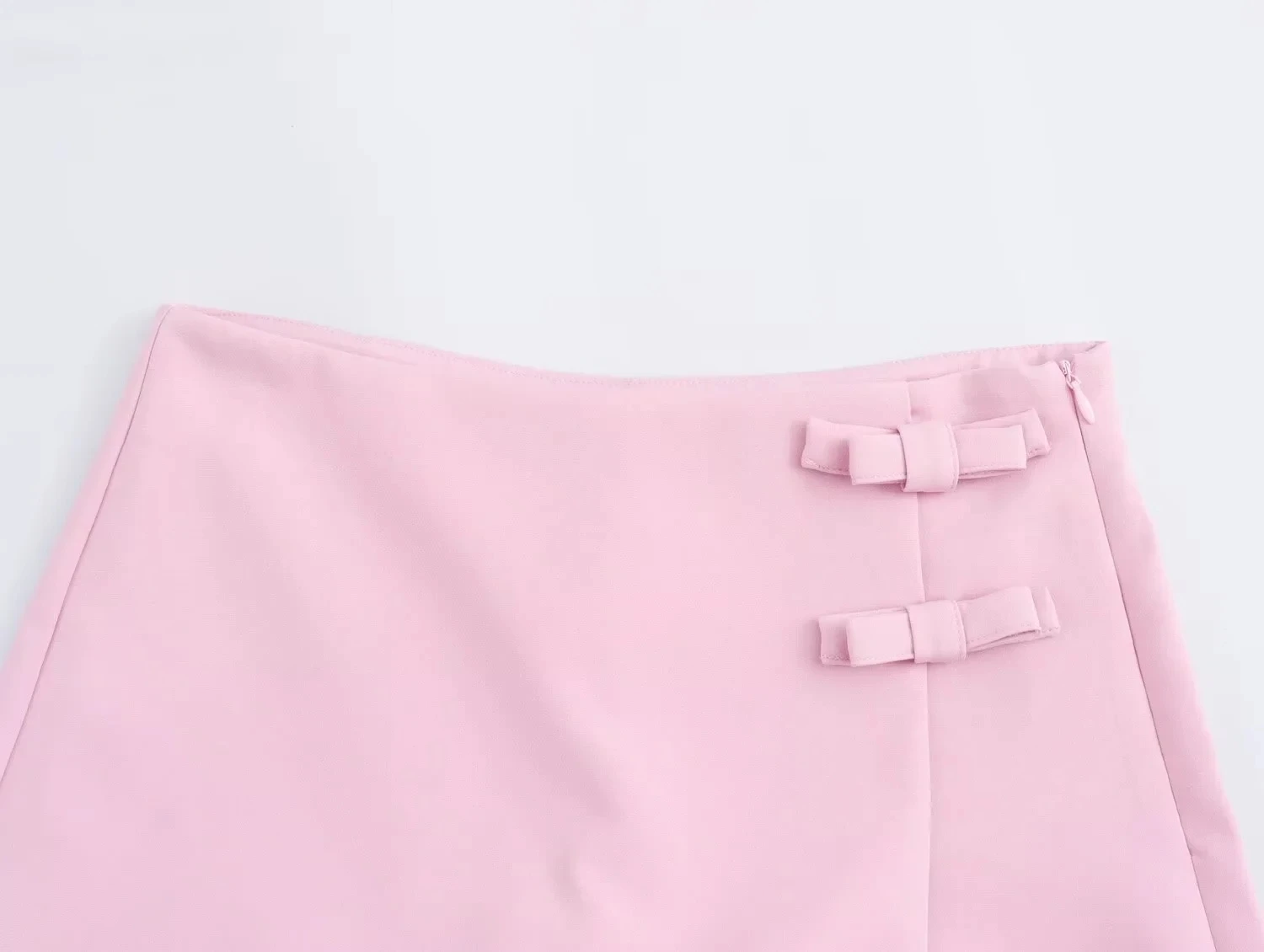 HXAO Bow Pink Skort For Women High Waist Mini White Skirt Pants Fashion Summer Women's Skort Streetwear Asymmetric Culottes