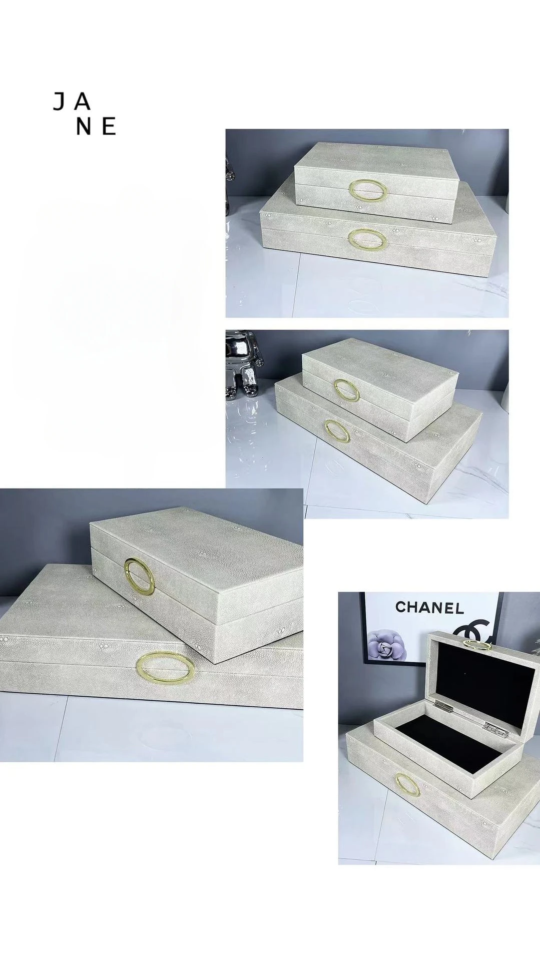 Small Jewelry Box Ring Necklace Earrings Jewelry Boxes Organizer Bangles Display Portable Women Accessories Separator Storage