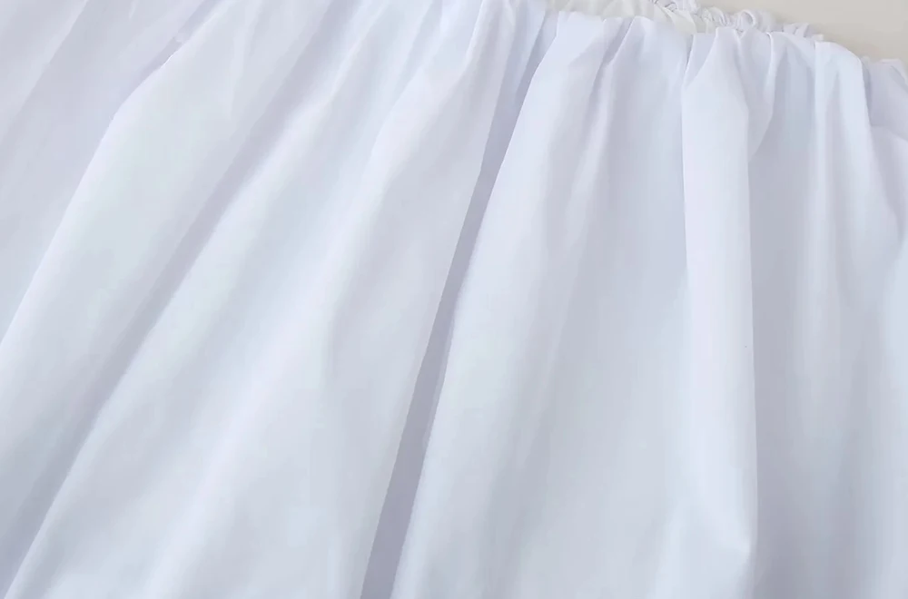 Women's Balloon Mini Skirt, Mid Elastic Waist, Voluminous Hem, Female Skirts, Fashion