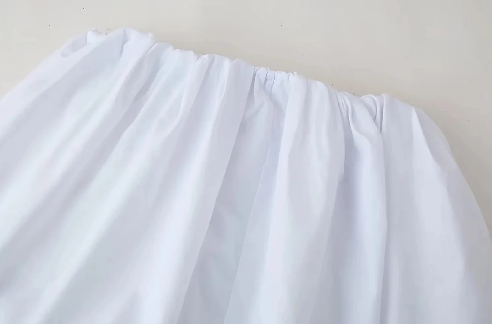 Women's Balloon Mini Skirt, Mid Elastic Waist, Voluminous Hem, Female Skirts, Fashion