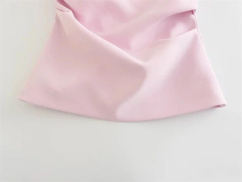 MUJER off Shoulder Crop Top Woman Ruched Backless Tube Top Women Summer Corset Top Female Sexy Tanks Camis Tops for Women 2025
