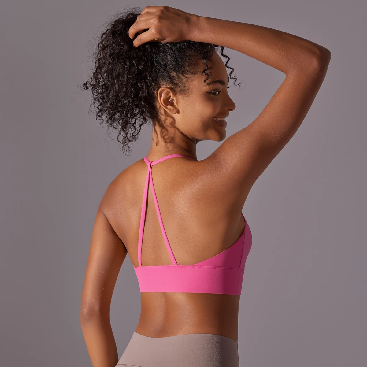 Sport Bra Soft Backless Sexy Women Fitness Bra Tights Yoga Vest High Strength Shockproof Gym Sports Top Push Up With Chest Pad
