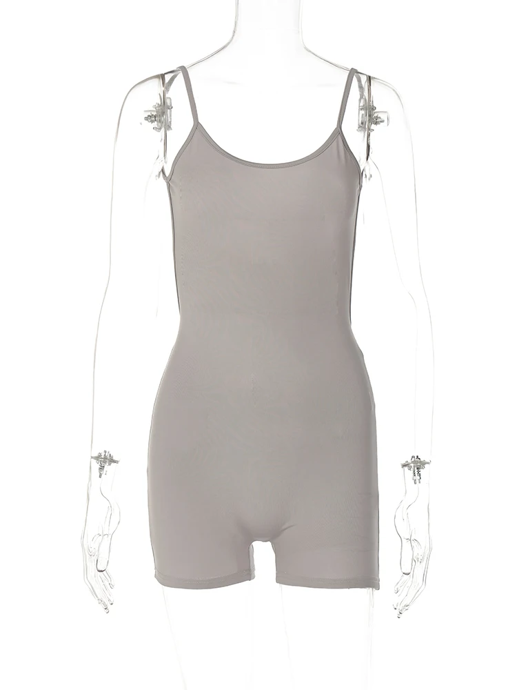 Dulzura Women Sleeveless Bodycon Basic Club Vacation Romper Playsuit 2024 Autumn Clothes Wholesale Items For Business