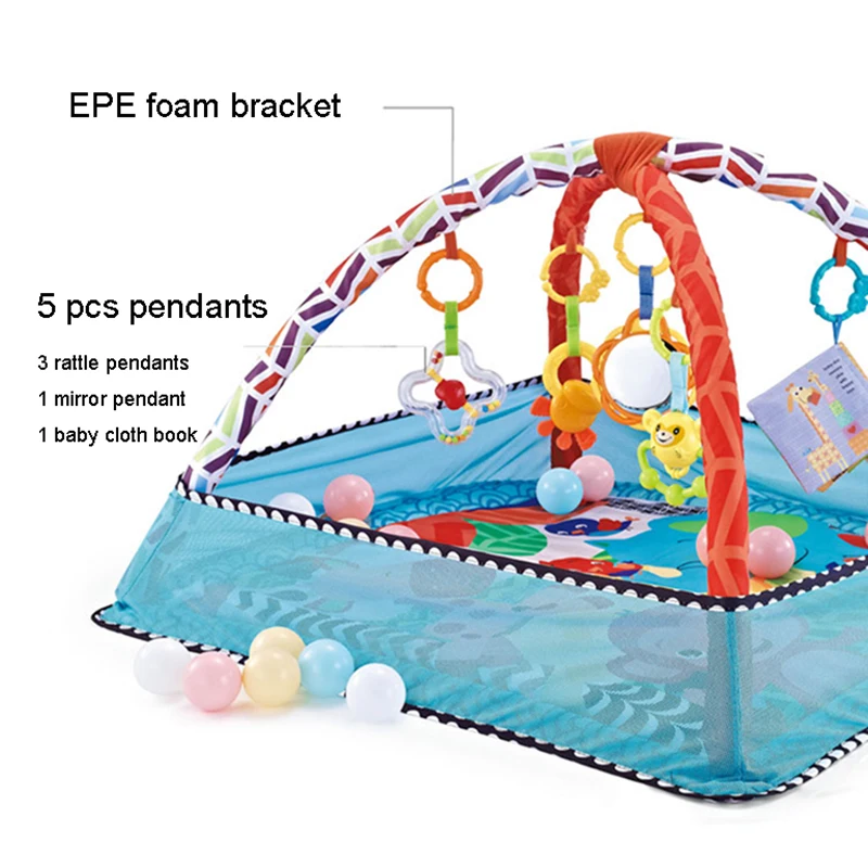 Multifunctional Fitness Frame For Children Educational Mat Crawling Blanket Infant Play Rug Kids Activity Mat Gym Baby Toys Gift
