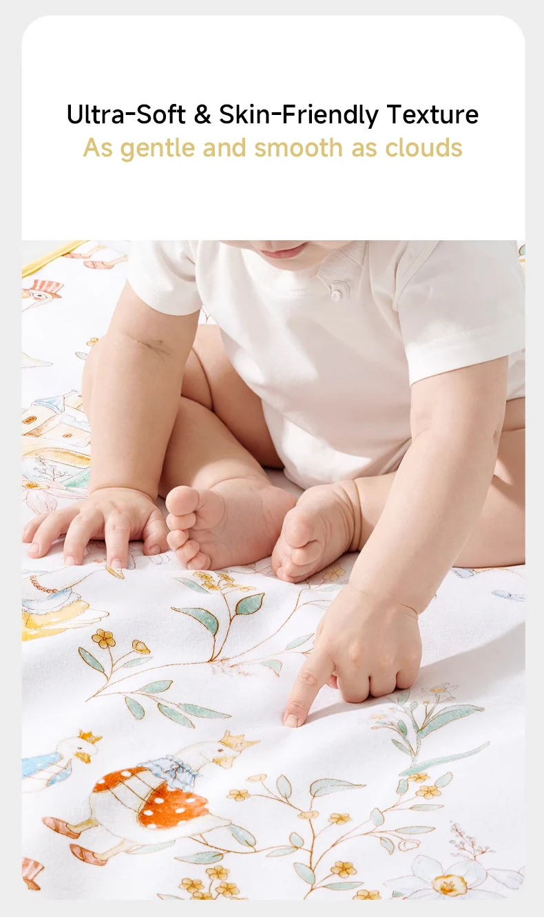 AIBEDILA Waterproof Baby Diaper Washable Newborn Urine Pad Cartoon Bed Protector Diaper Bedding Urine Pads Cloth Breathable