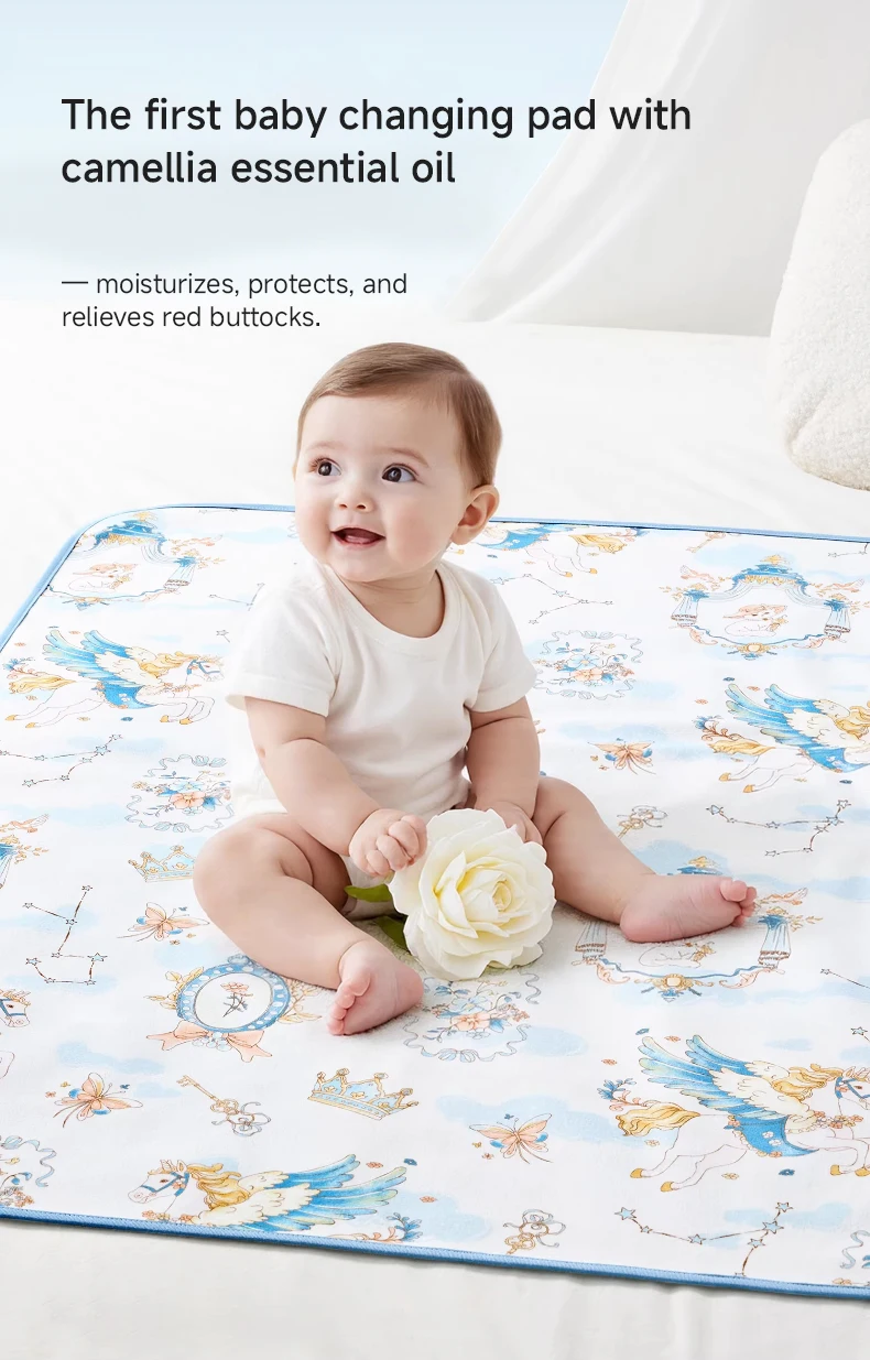 AIBEDILA Waterproof Baby Diaper Washable Newborn Urine Pad Cartoon Bed Protector Diaper Bedding Urine Pads Cloth Breathable