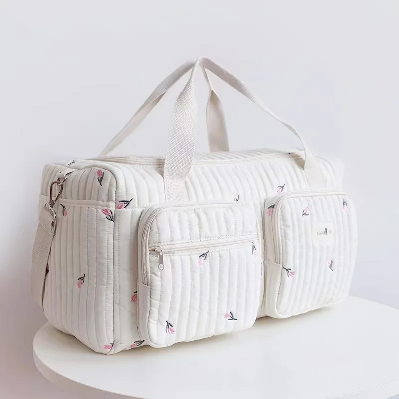 Large Capacity Mommy Bag for Women Totes Baby Diaper Nappy Bags Shoulder Cotton Ladies Maternity Shopping Bags