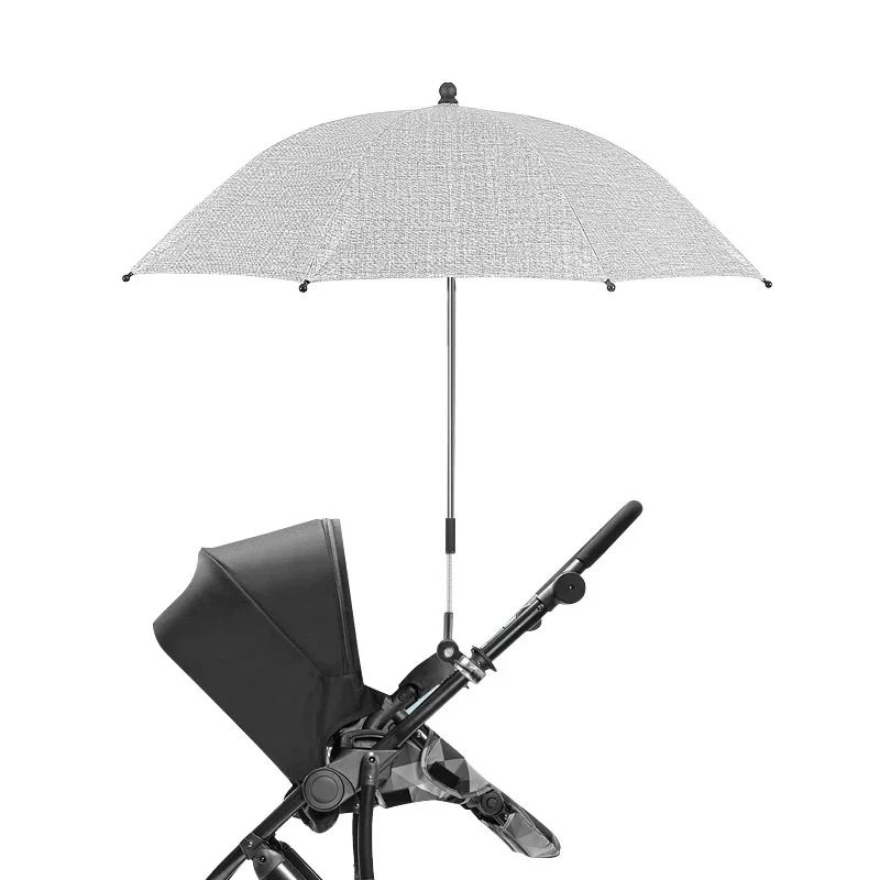 UV Protection Baby Stroller Umbrella With Clamp Universal Sunscree Rainproof Stroller Cover Umbrella Baby Stroller Accessories