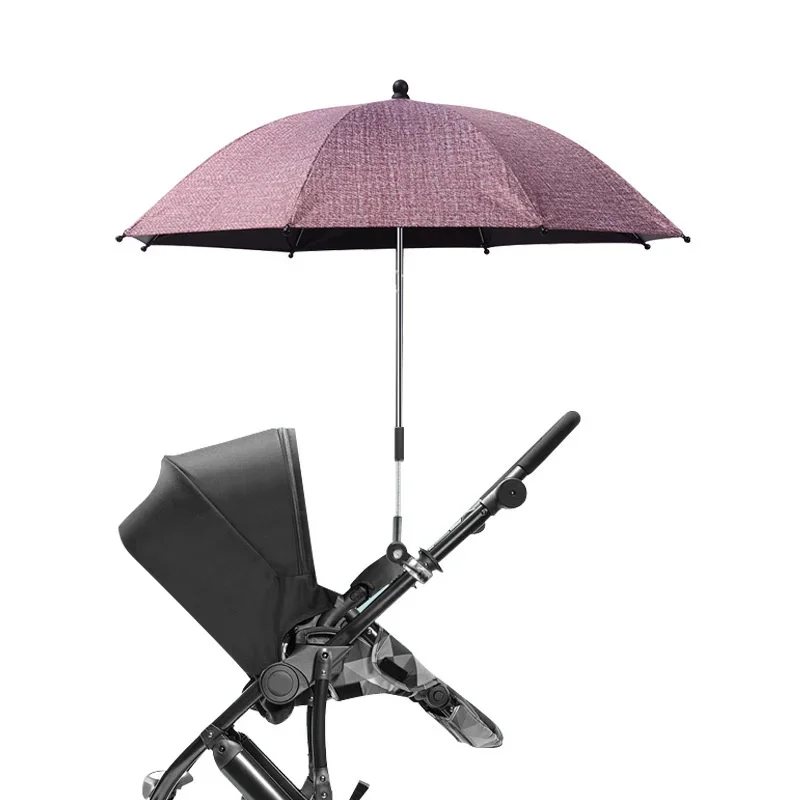 UV Protection Baby Stroller Umbrella With Clamp Universal Sunscree Rainproof Stroller Cover Umbrella Baby Stroller Accessories