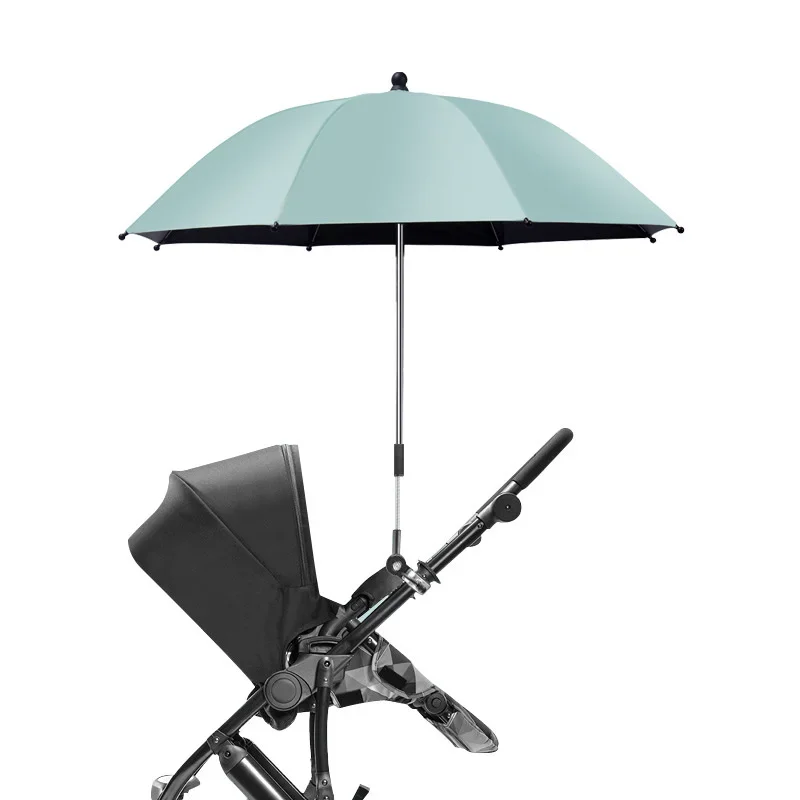 UV Protection Baby Stroller Umbrella With Clamp Universal Sunscree Rainproof Stroller Cover Umbrella Baby Stroller Accessories