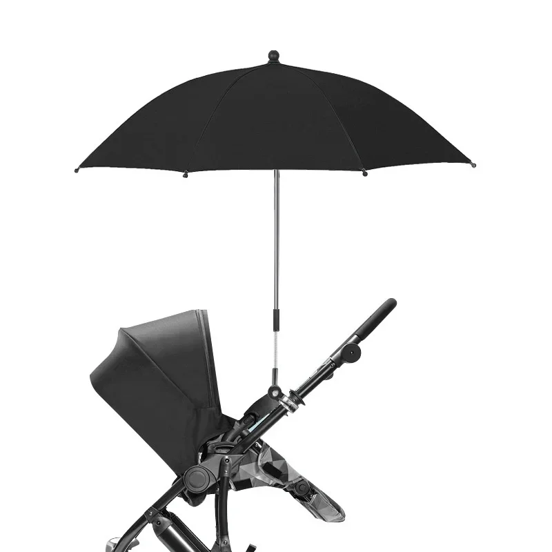 UV Protection Baby Stroller Umbrella With Clamp Universal Sunscree Rainproof Stroller Cover Umbrella Baby Stroller Accessories