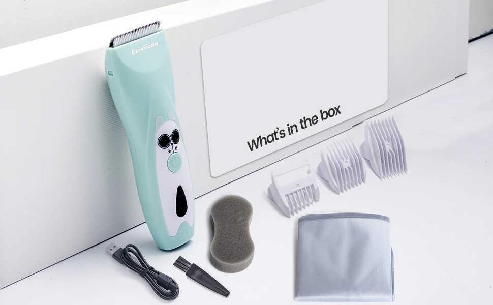 Baby Hair Clipper Quiet Electric Rechargeable Kids Trimmer for Children Grooming Shaver Haircut Machine Ceramic Blade Waterproof