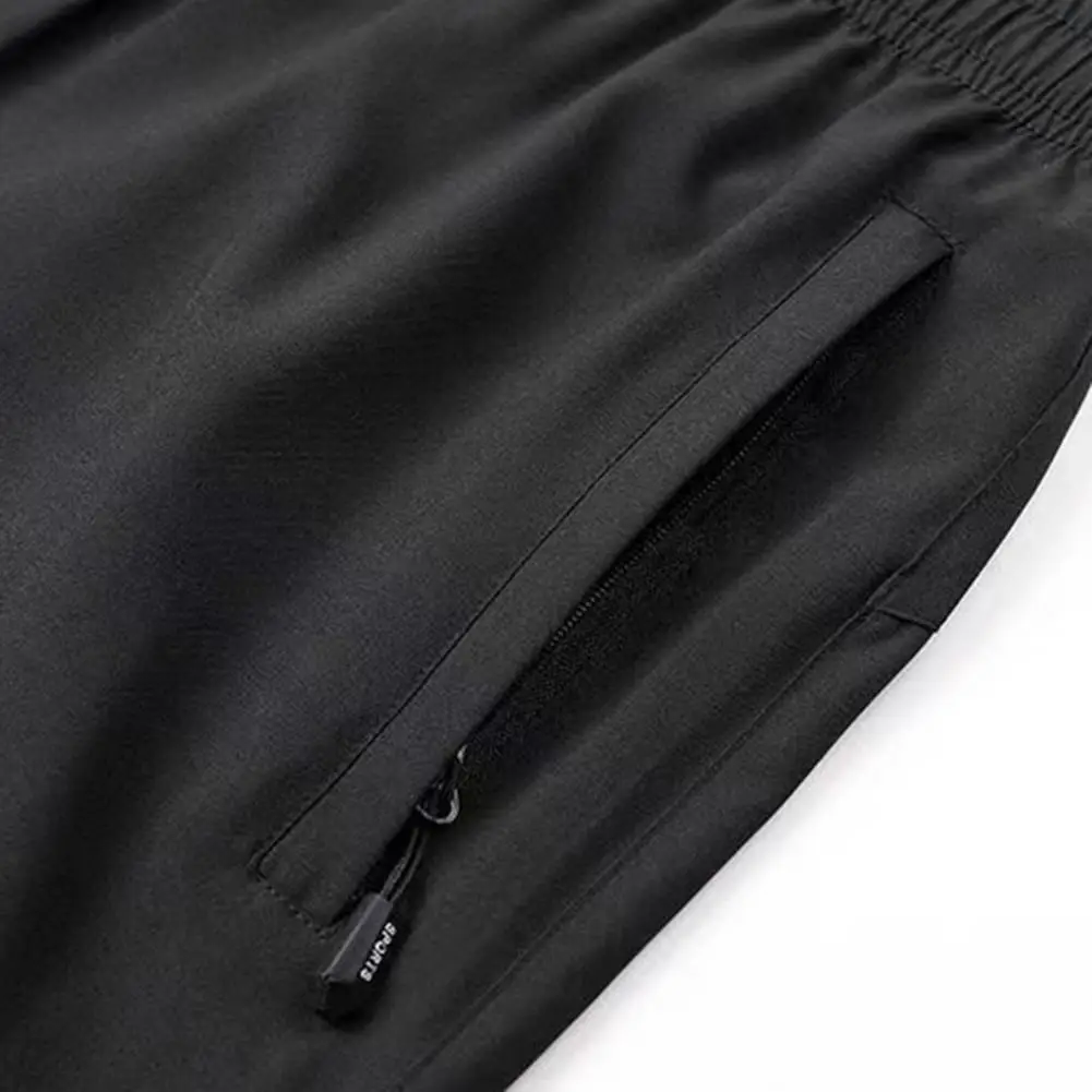 Men Beach Shorts Elastic Drawstring Waist Quick-Drying Casual Short Pants with Reinforced Pockets Street Quick-drying Shorts
