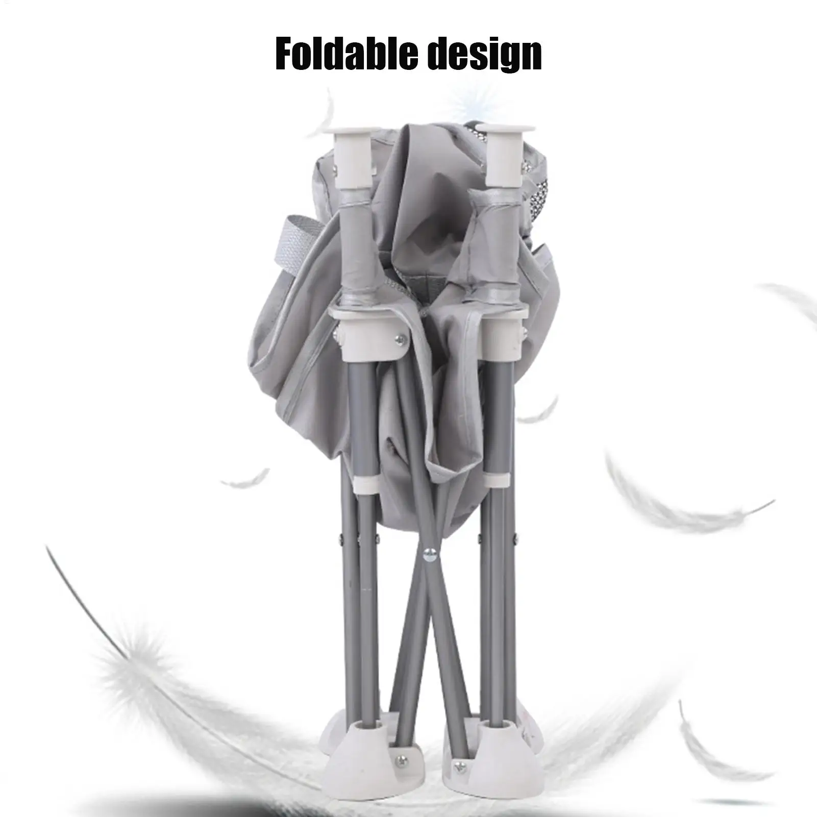 Baby Feeding Chair Foldable baby feeding booster chair With sunshade and removable tray Portable High Chair Folding Booster Seat
