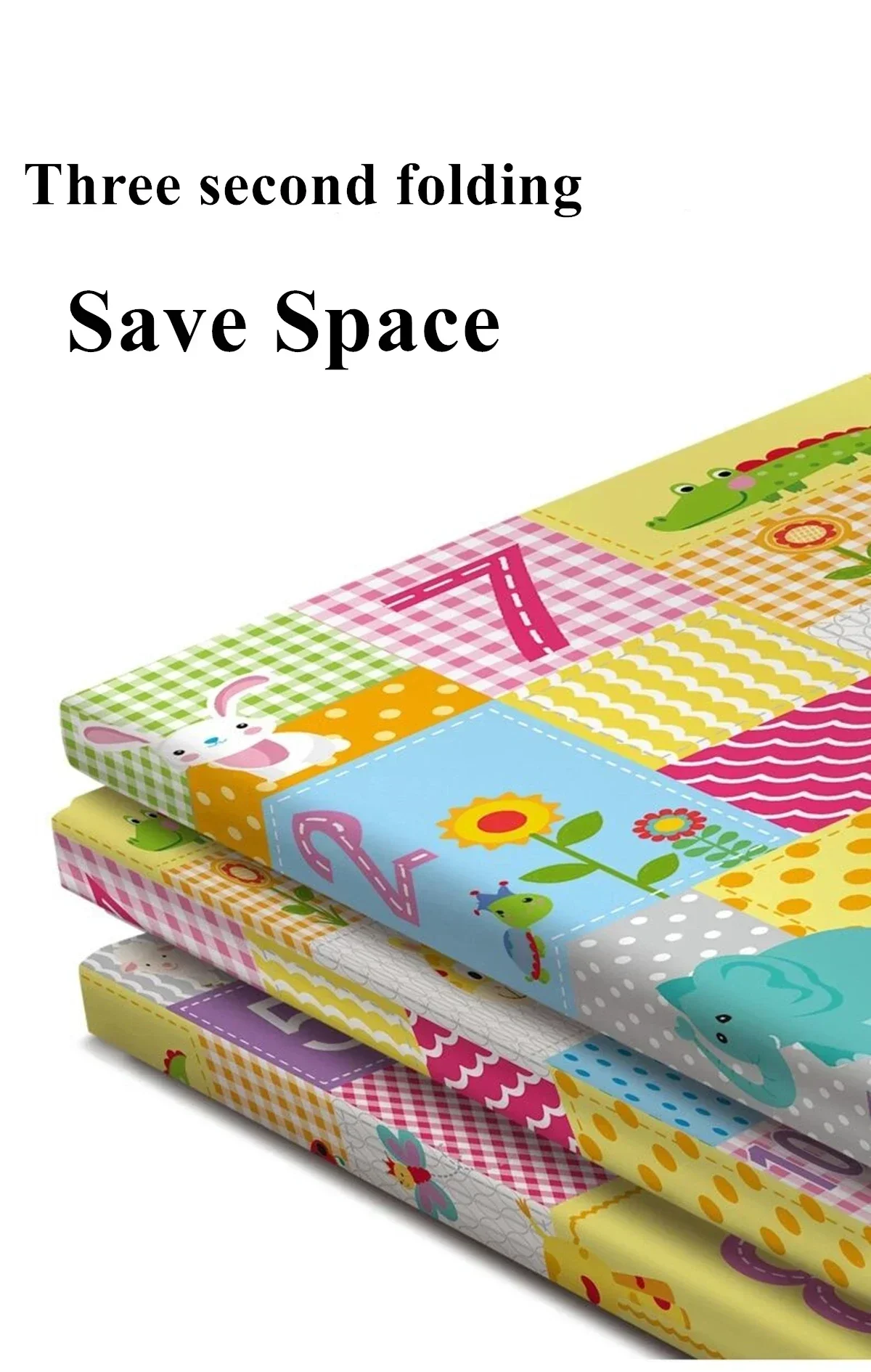 Foldable Children Blanket XPE Foam Baby Play Mat Soft Floor Crawling Pad Toys for Kids Carpet Folding Game Activity Rug with Bag
