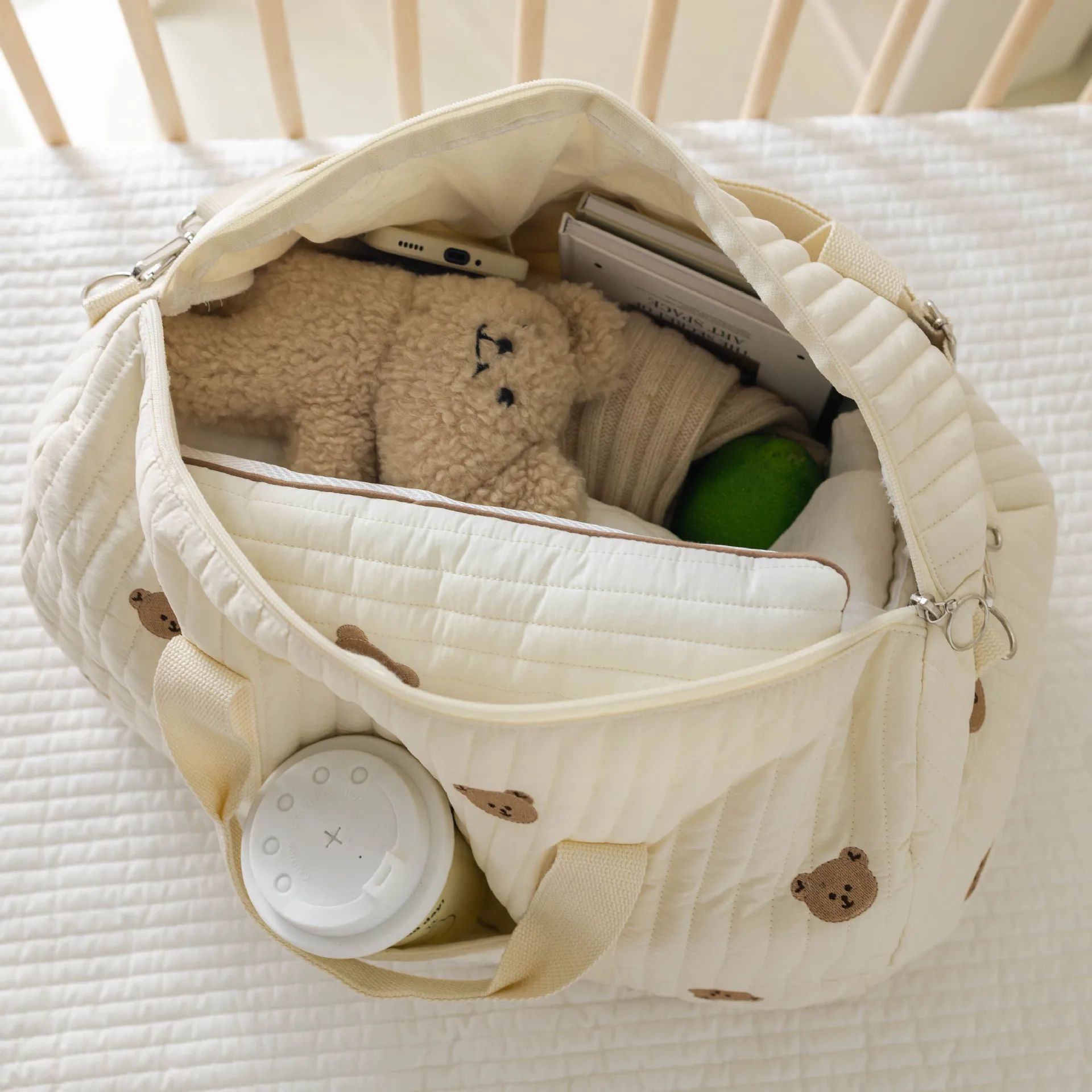 Large Mommy Bag Maternity Baby Diaper Storage Bag Large Capacity Baby Items Organizer Women Travel Bag Multi-functional Handbag