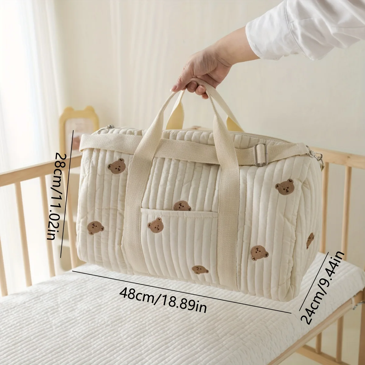 Large Mommy Bag Maternity Baby Diaper Storage Bag Large Capacity Baby Items Organizer Women Travel Bag Multi-functional Handbag