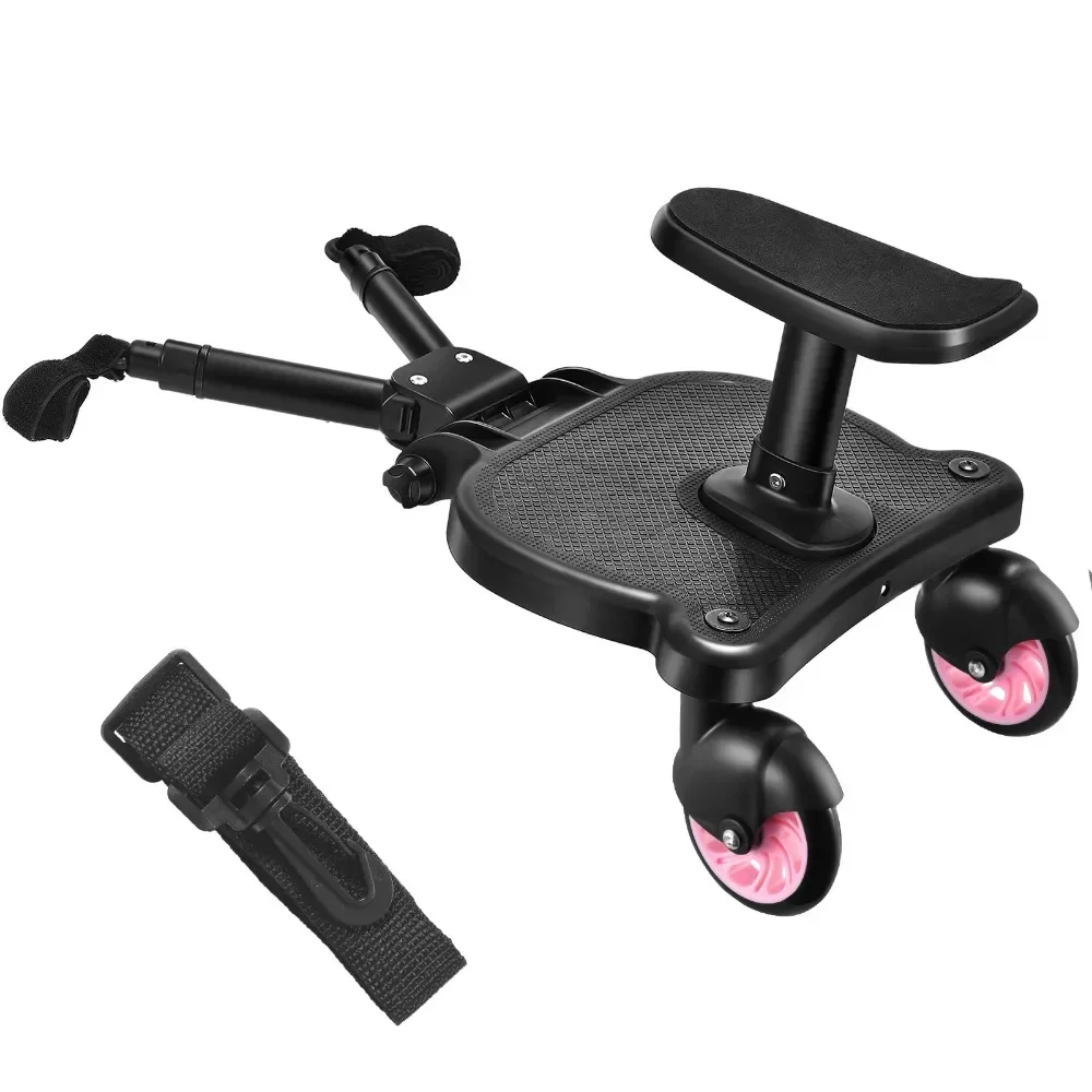 Twins Baby Stroller Pedal Adapter Stroller Accessorie Second Children Auxiliary Trailer Twins Scooter Standing Plate with Seat