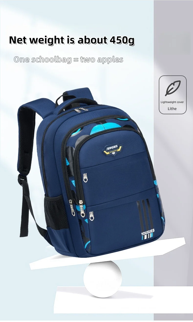 Children's Waterproof Schoolbag. Large Capacity, Good Feel, and Waterproof Function. Suitable for Teenage Boys/Girls. Breathable