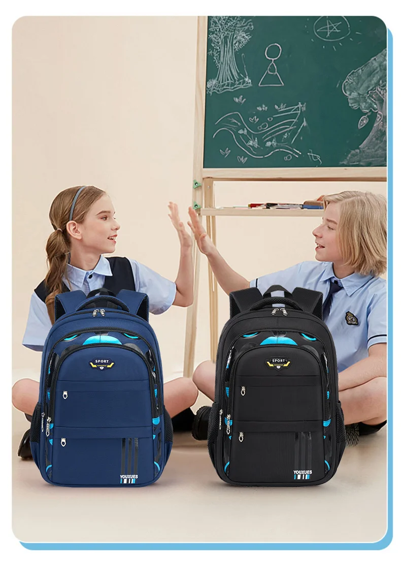 Children's Waterproof Schoolbag. Large Capacity, Good Feel, and Waterproof Function. Suitable for Teenage Boys/Girls. Breathable