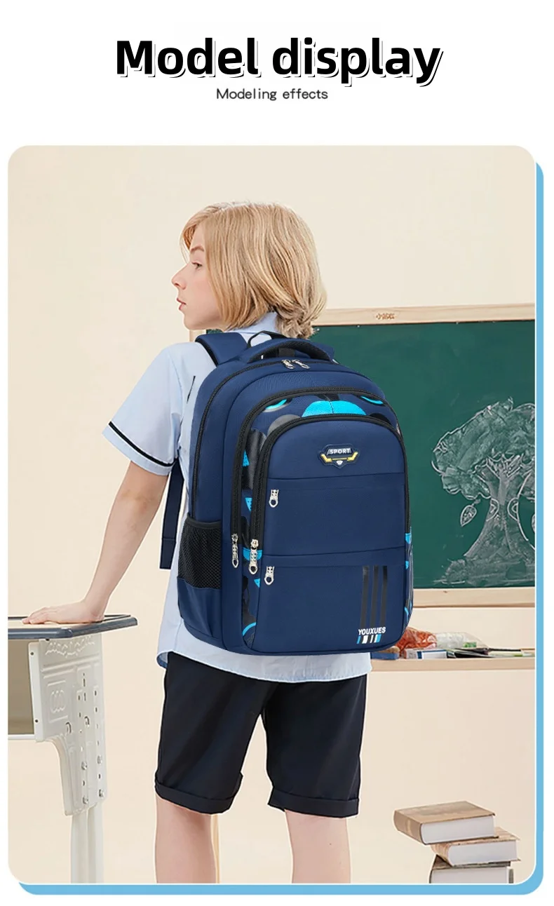 Children's Waterproof Schoolbag. Large Capacity, Good Feel, and Waterproof Function. Suitable for Teenage Boys/Girls. Breathable