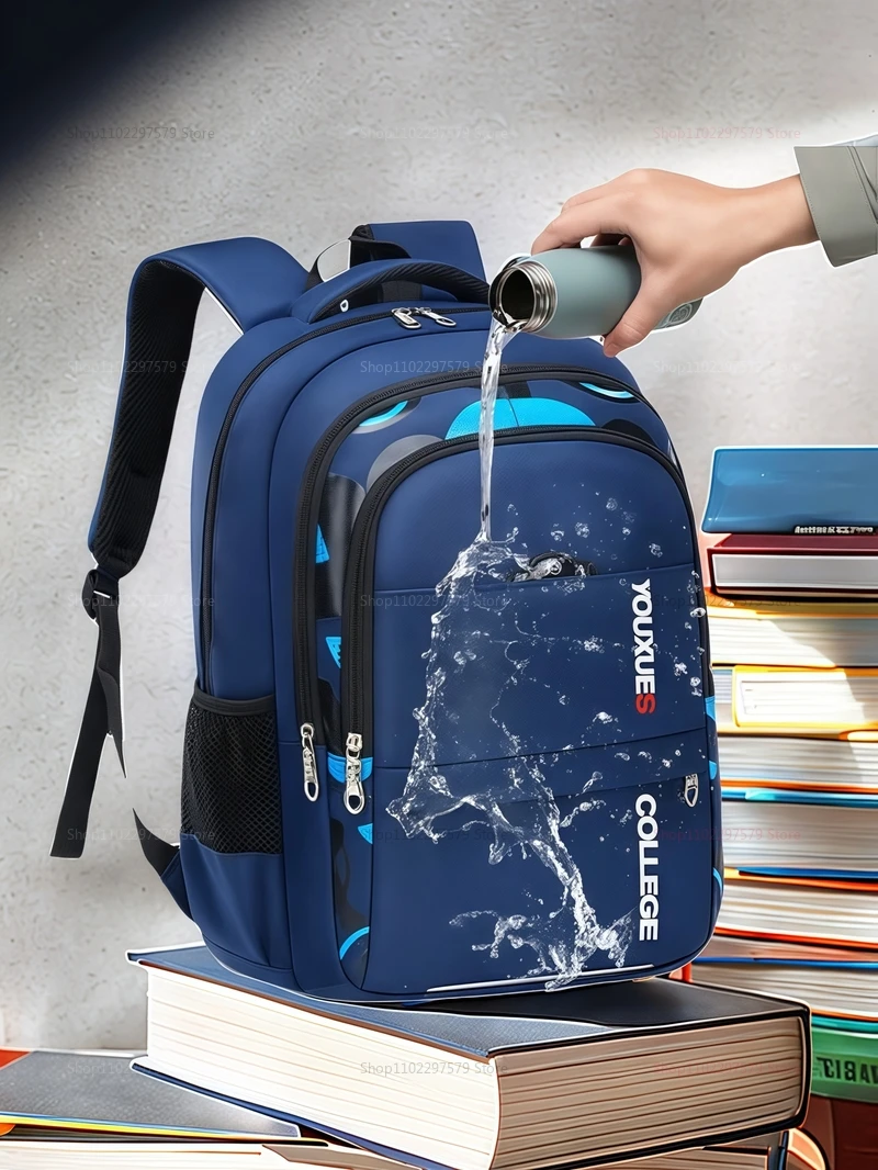 Children's Waterproof Schoolbag. Large Capacity, Good Feel, and Waterproof Function. Suitable for Teenage Boys/Girls. Breathable