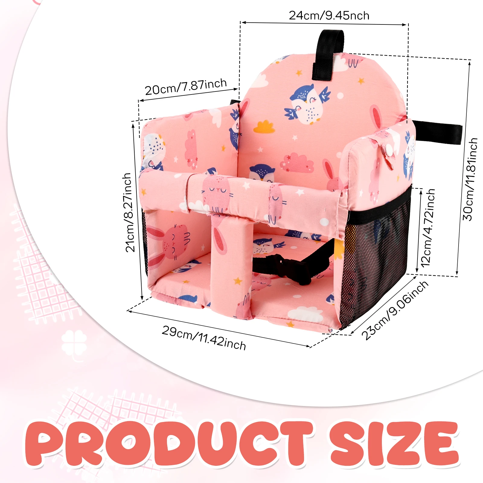 Baby High Chair Cushions Cover Shopping Cart Seat Breathable Foam For Infant Chair Comfortable Cushions Cloth Seat Cover