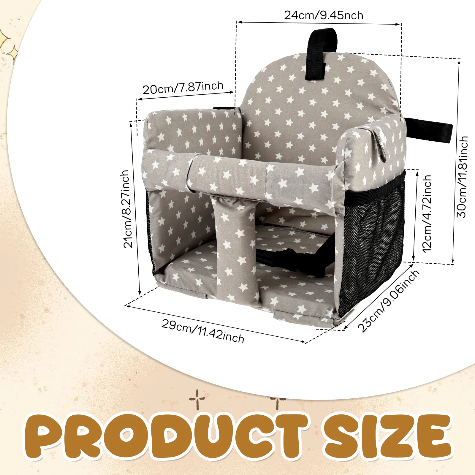 Baby High Chair Cushions Cover Shopping Cart Seat Breathable Foam For Infant Chair Comfortable Cushions Cloth Seat Cover