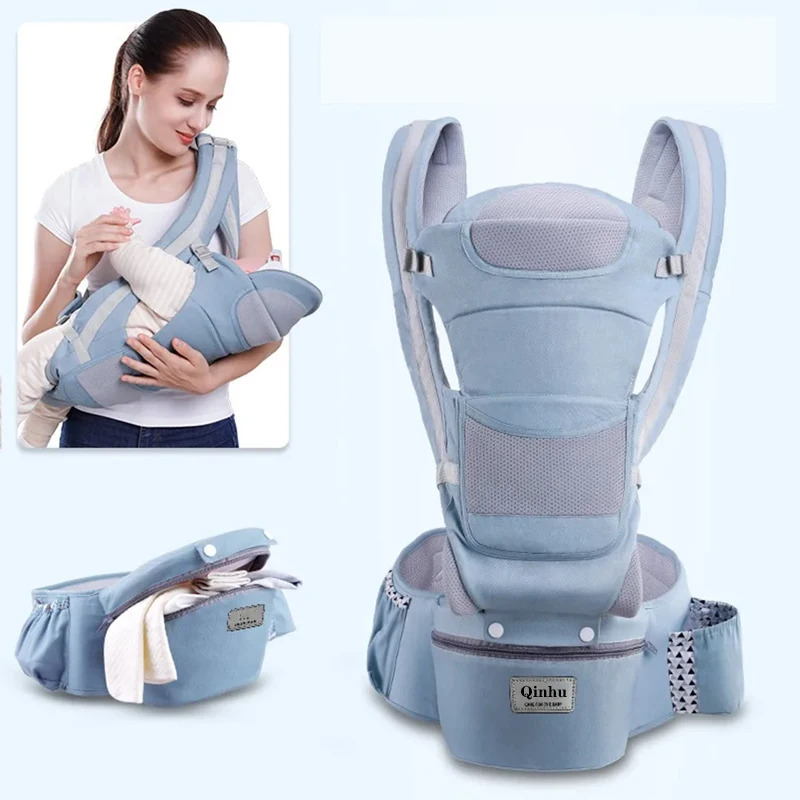 Newborn Ergonomic Baby Carrier Backpack Infant Baby Hipseat Carrier Front Facing Ergonomic Kangaroo Baby Wrap Sling Travel