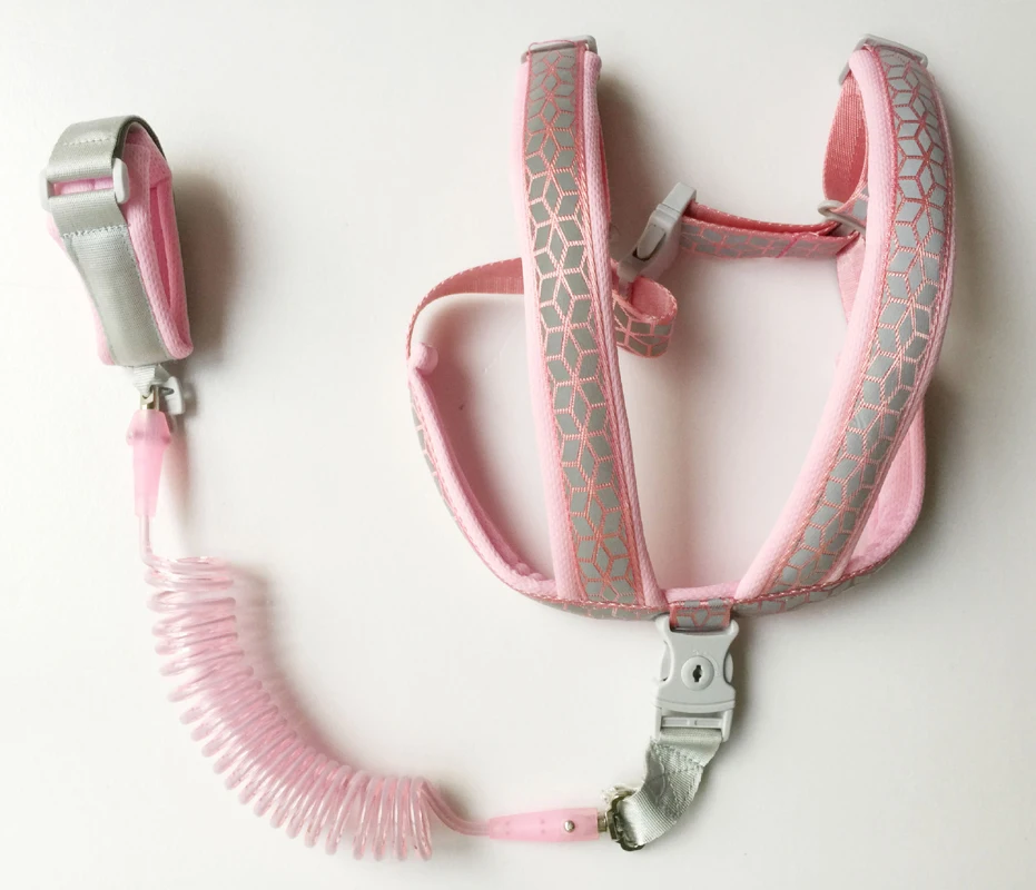 2 in 1 Toddler Harnesses Prevent Loss- Anti Lost Wrist Link for Toddlers Leashes 1-7year,Baby Harnesses Wristband Tether Strap